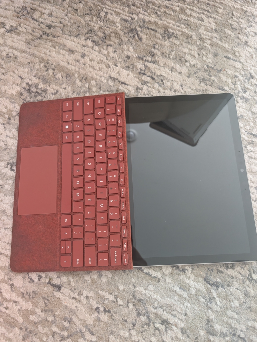 Surface Go 3 Platinum, Intel Core i3 WiFi, 8GB RAM, 128GB SSD w/ Red Type Cover